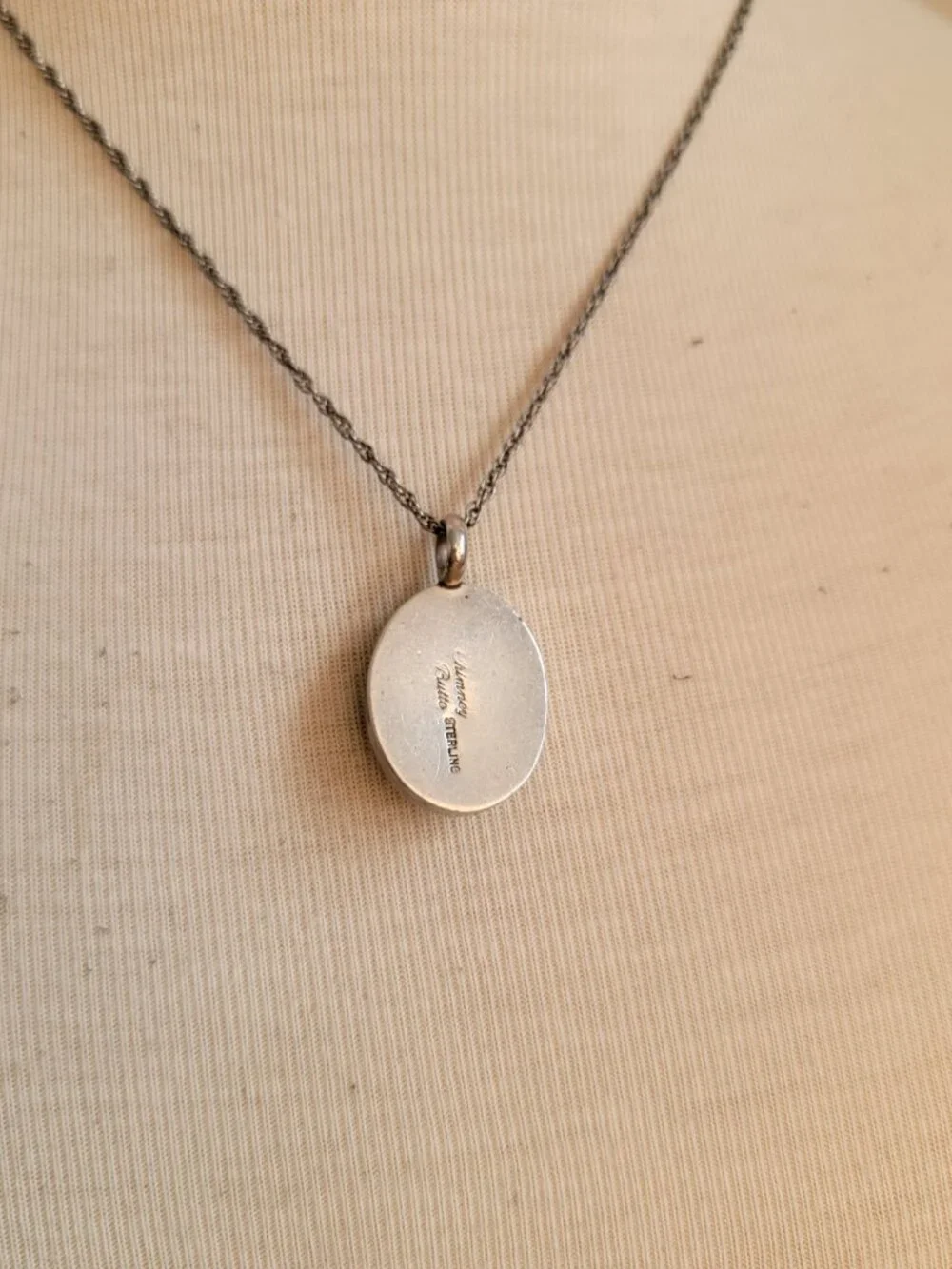 Chimney Butte Sterling Silver Royston Turquoise Pendant Necklace - Santa Fe 11g
